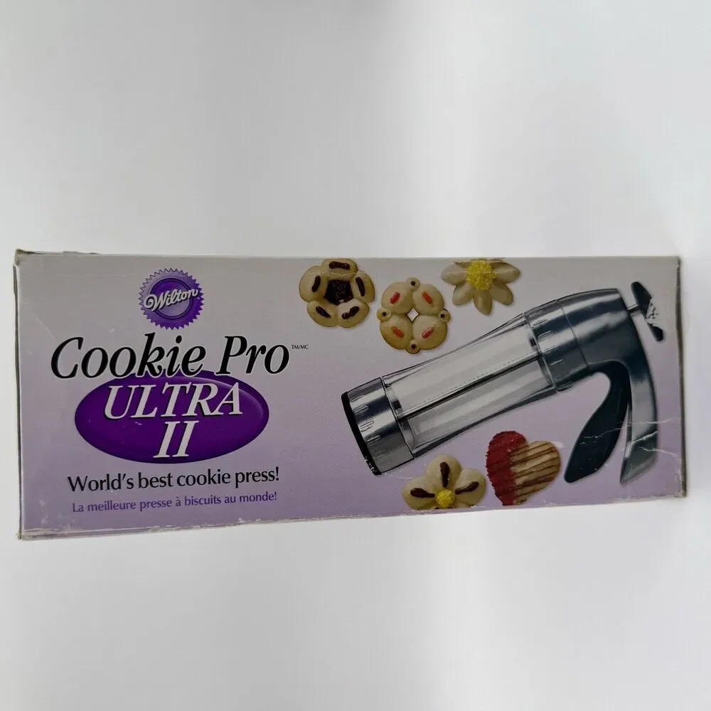 WILTON Cookie Pro Ultra II Cookie Press with 16 Disk Complete 2006 NEW - READ